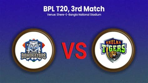 dhaka dominators vs khulna tigers match scorecard|Dhaka Dominators vs Khulna Tigers, 3rd Match .